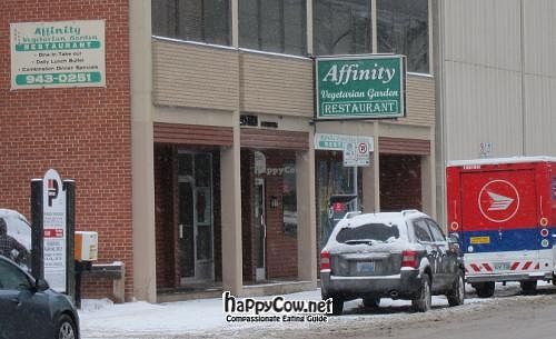Front view at Affinity Vegetarian Garden in Winnipeg