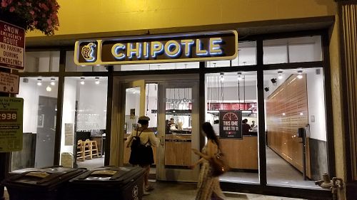 Outside at Chipotle - M St in Washington