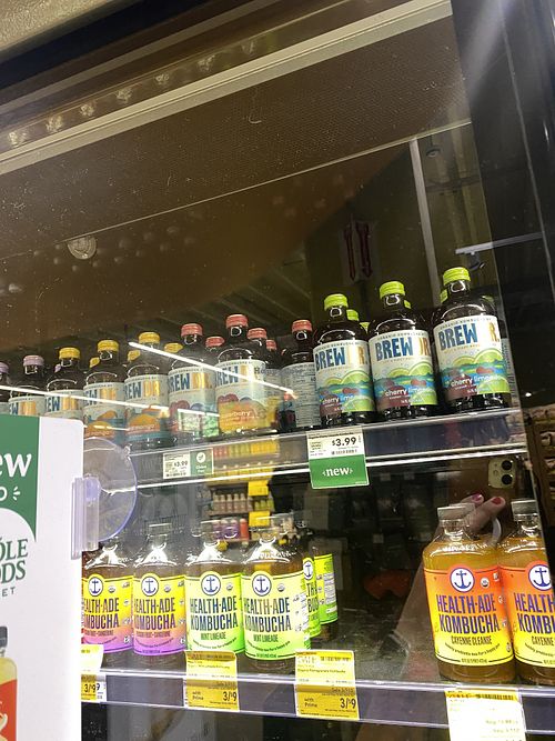 New Dr.Brew Spotted - Cherry Limeade 😛🍒🍋‍🟩  at Whole Foods Market - Oakland in Oakland