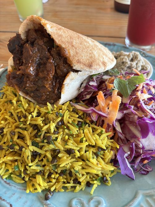 Eggplant moussaka   at Curcuma in Pichilemu