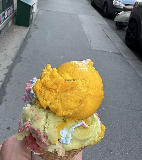 Pride flavor and mango  at Schelato in Vienna