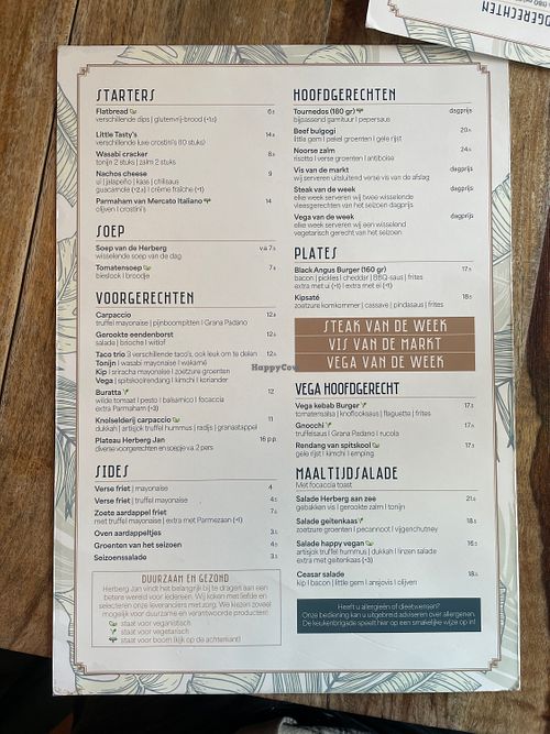 5 vegan options!  at Herberg Jan in Heiloo