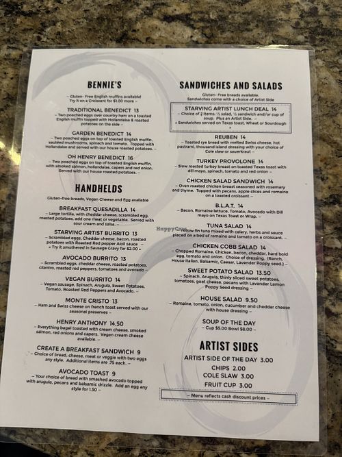 Anything with eggs cheese and sausage can be veganized   at Starving Artist Cafe in Norfolk