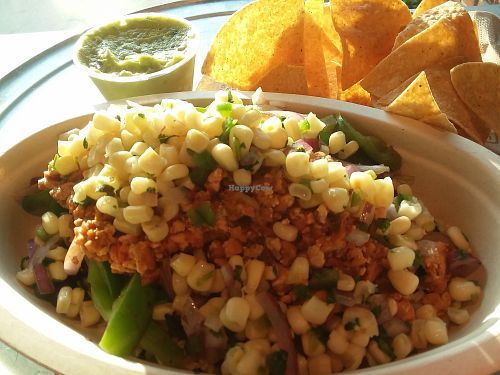 Sofritas bowl and Guacamole and chips at Chipotle in Estero
