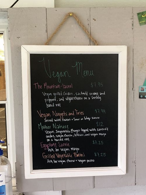 vegan specific menu!! at Airline Grill - Food Stall in Pomfret