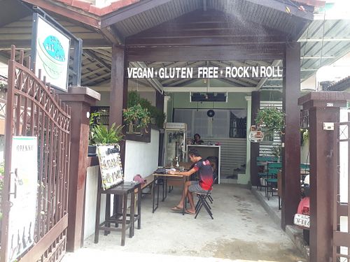 Outside at All You Eat is Love in Chiang Mai