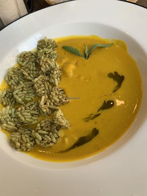 Mango curry soup at All You Eat is Love in Chiang Mai