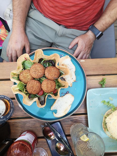 Falafel salad at King's Caffe in Malinska