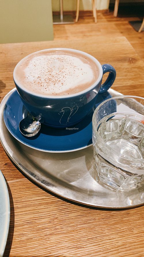 vegan hot chocolate  at My Secret Garden Cafe in Vienna