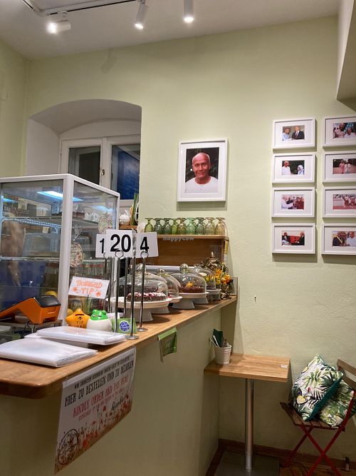 Order counter  at My Secret Garden Cafe in Vienna