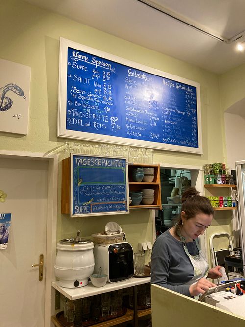 Menu of day mix of Indian and non  at My Secret Garden Cafe in Vienna