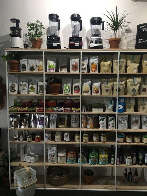 Retail shelf at bistro ZDRAVO in Sarajevo