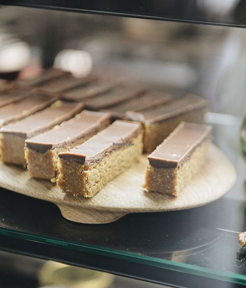 Peanut butter bars at bistro ZDRAVO in Sarajevo