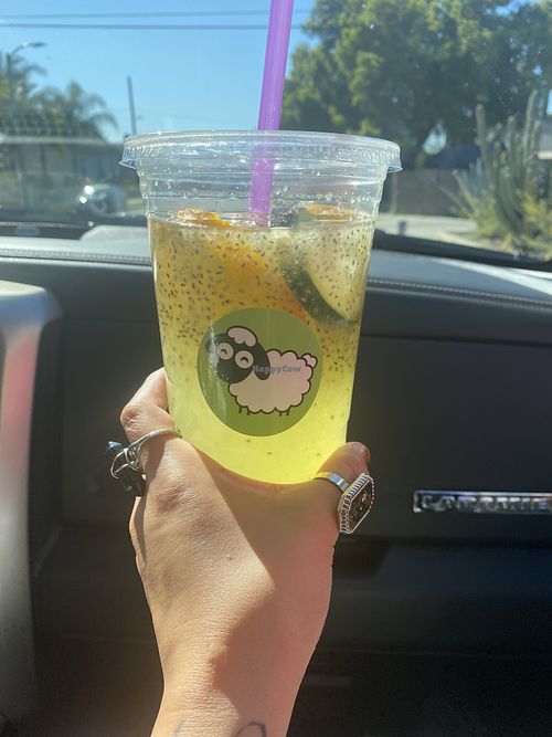 Lemonade with my little kid hands    at Borreguitas in Pomona