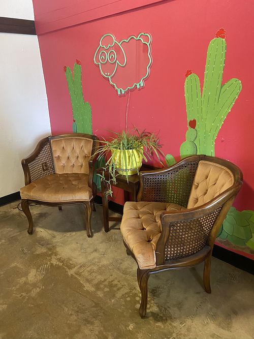 Cute Interior Seating  at Borreguitas in Pomona