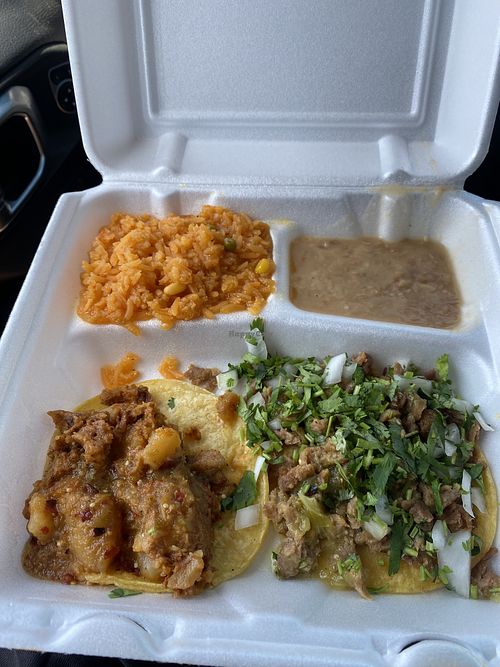 Taco Lunch Plate (Super Satisfying and YUMMY)  at Borreguitas in Pomona