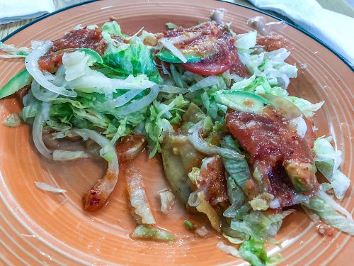 Vegan Tostaditas at Borreguitas in Pomona