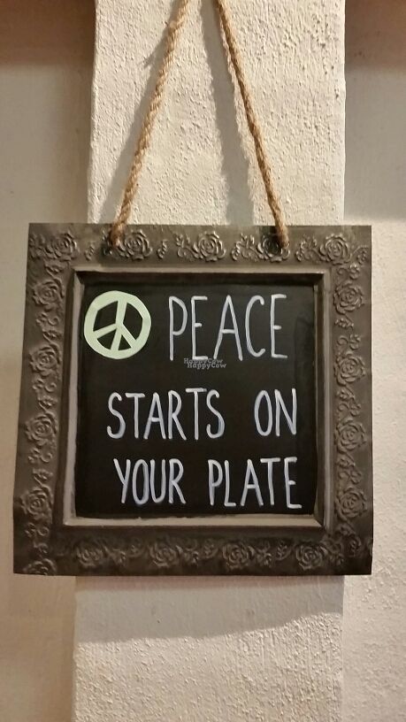 Sharing the same ethics at Perfect Break Vegetarian Cafe in Gerringong