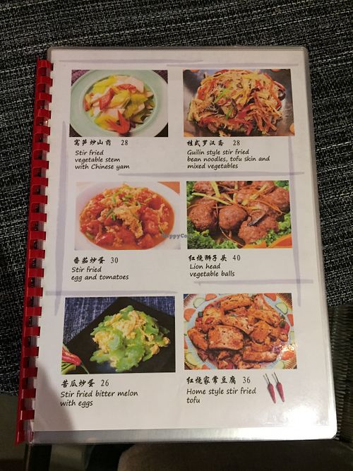 One of many pages! at Pure Lotus in Yangshuo