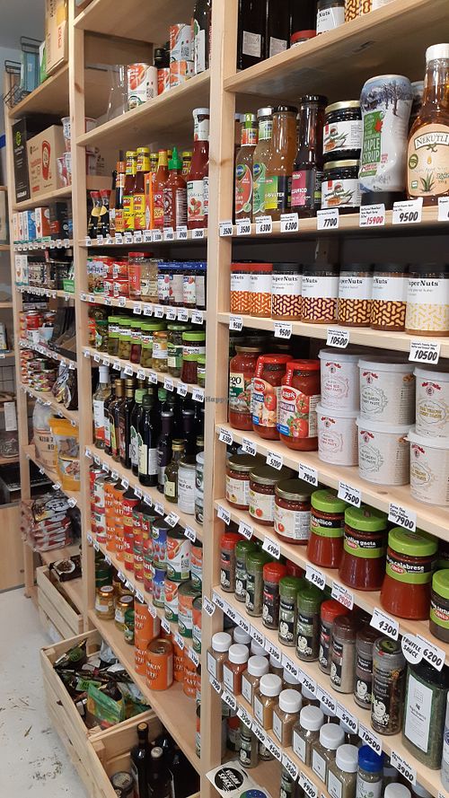 Inside the shop  at Vegan Space in Seoul