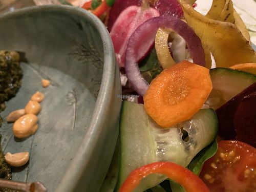 side salad at Botanica in Magdeburg