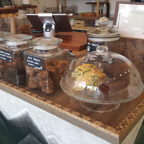 Vegan / GF Cookies available 
Vegetarian Scone served with Avocado
ChickPea Blondie [GF]  at Ink Mind Core in Mount Waverley