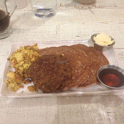 Vegan pancakes! at Lotus in Jackson