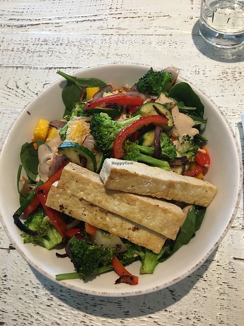 Bombay bowl with grilled tofu. Really flavorful. at Lotus in Jackson