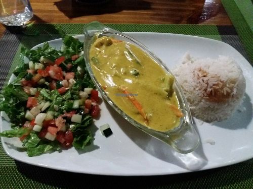 Curry with vegetables at Donde Richard in Tortuguero