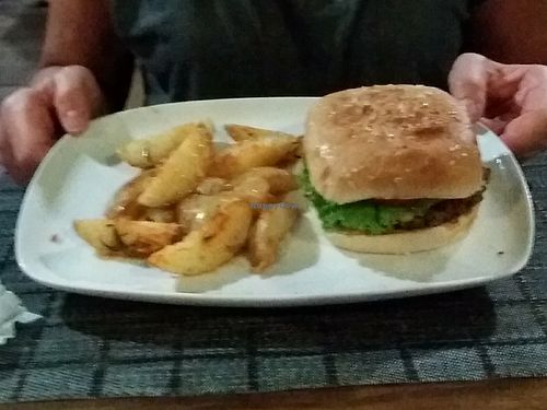 Soy Burger at Donde Richard in Tortuguero