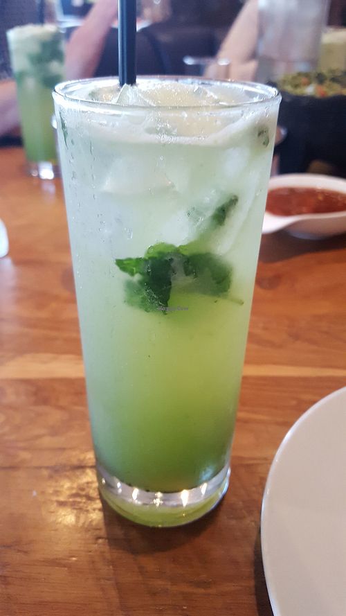 Cucumber mint fresca at Rosa Mexicano in San Francisco