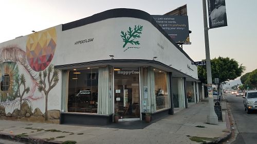 Outside at Yarrow Cafe in Los Angeles