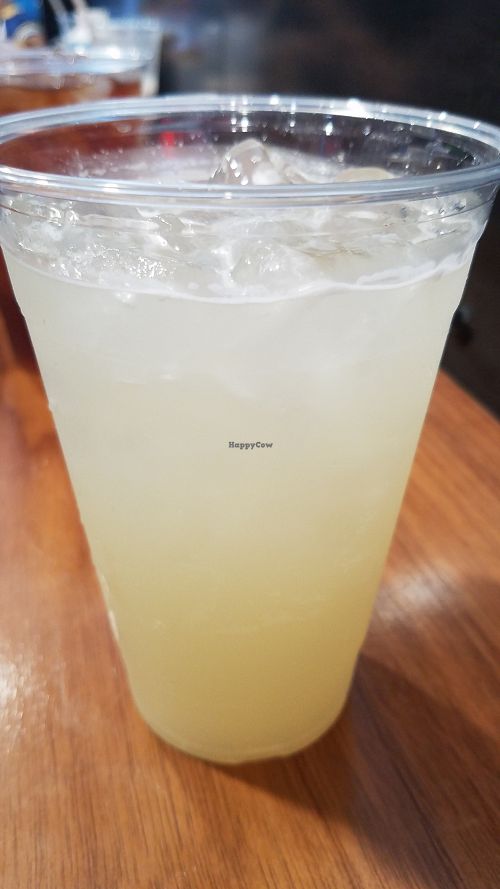 Sparkling lemonade at Monty's Good Burger - Koreatown in Los Angeles