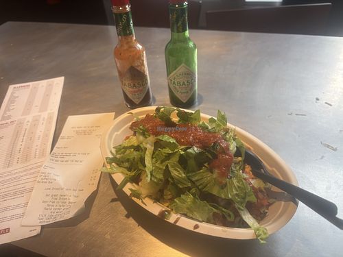 Bowl with black beans, sofrito and brown ricee  at Chipotle - Park Plaza in Boston