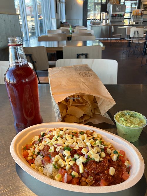 Sofritas bowl at Chipotle in Burnsville