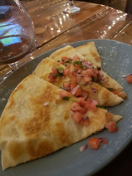 vegan quesadillas at Twist in Fargo