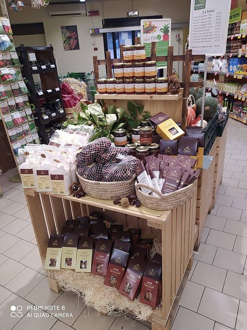 display at NaturaSi in Florence