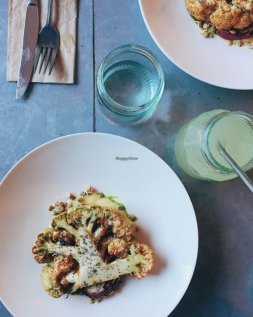 Cauliflower steak  at Silo in Brighton