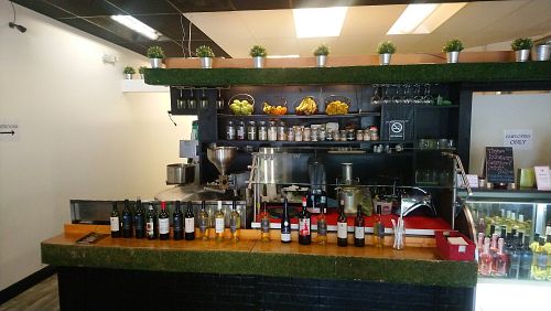 The bar at Green Kafé in Wilton Manors