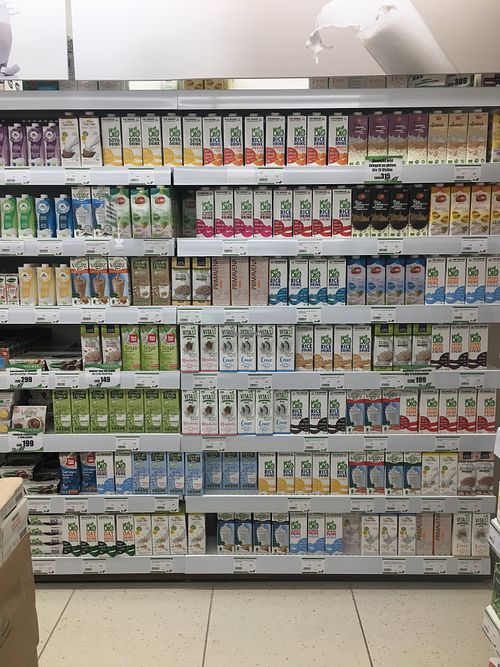 Vegan milk  at BioJu in Tirana