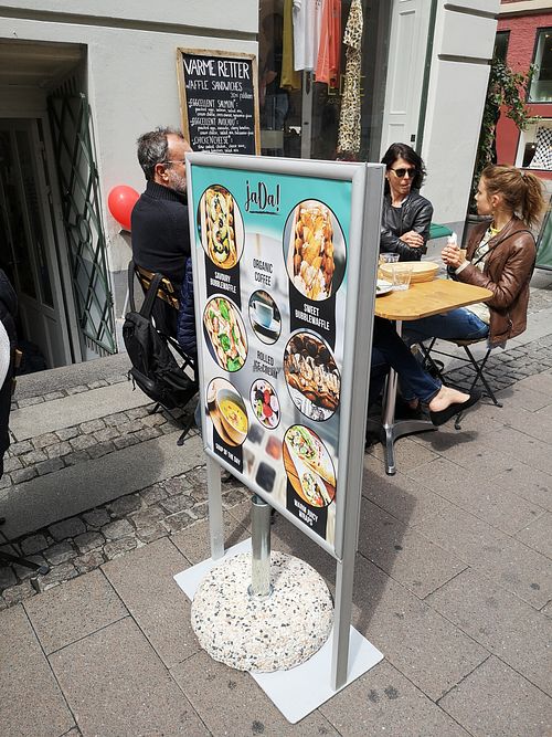 Outside at jaDa! in Copenhagen