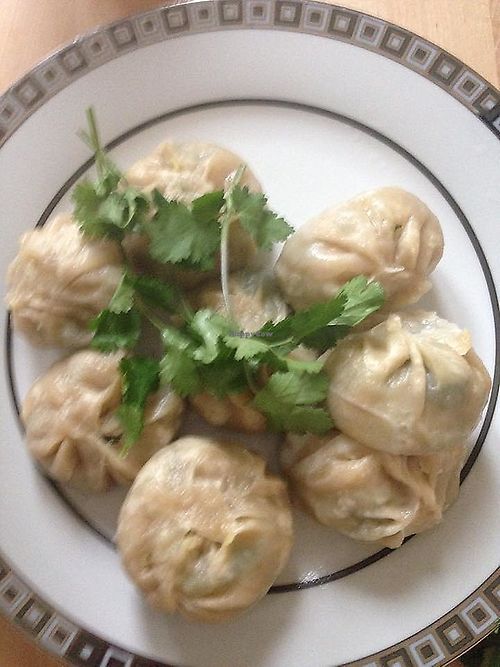 Our vegan Sweetheart Momos served with Soya Sauce and Homemade Chilli. Kids and adults love them! at The Good Heart - Tibetan Memories in Frome