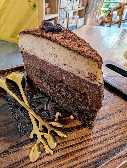 Raw tiramisu 😋😋😋 at Roots Plant-Based Cafe in Da Nang