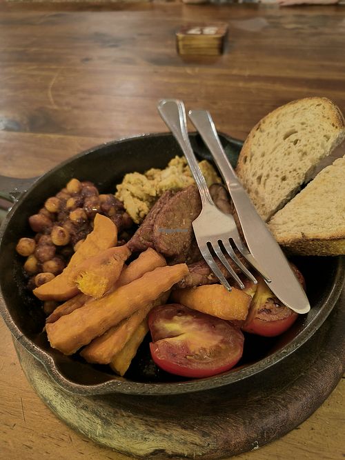 Full English Breakfast at Roots Plant-Based Cafe in Da Nang