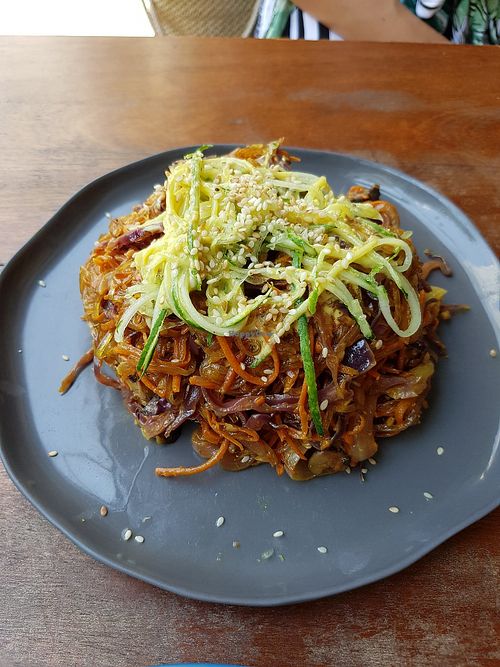 Noodle at Roots Plant-Based Cafe in Da Nang