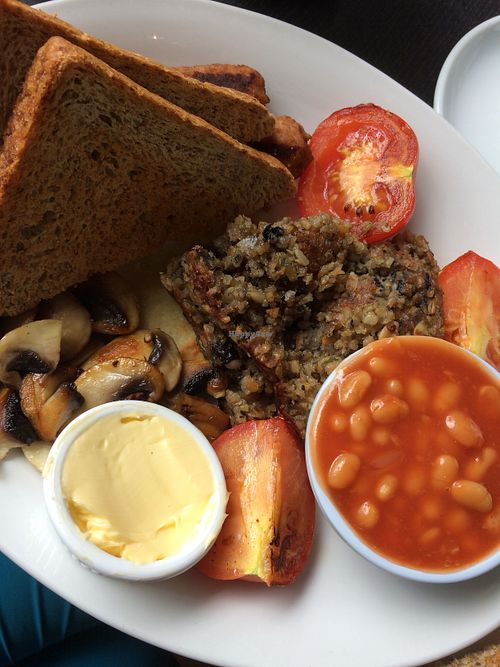 Vegan haggis at Fortrose Cafe in Fortrose
