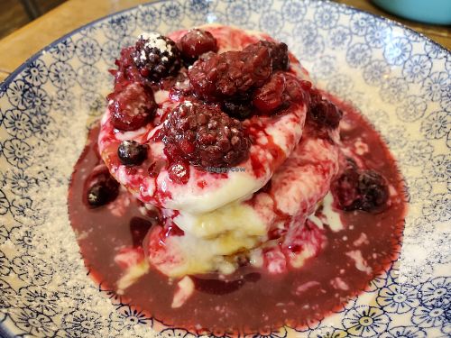 Berry pancakes at Blank Coffee in South West London