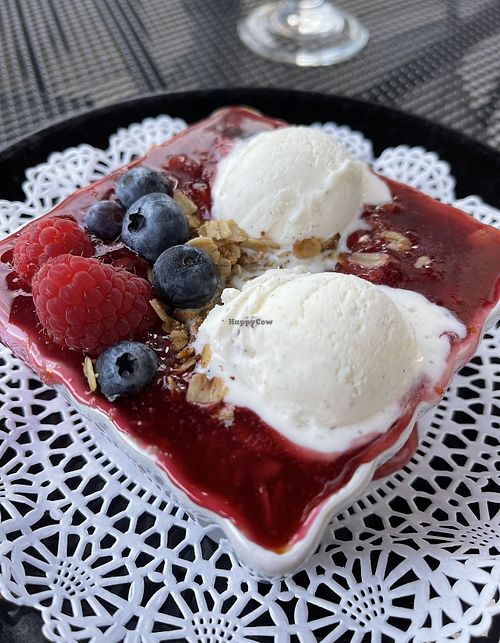 Cherry Crisp  at Cafe Manna in Brookfield