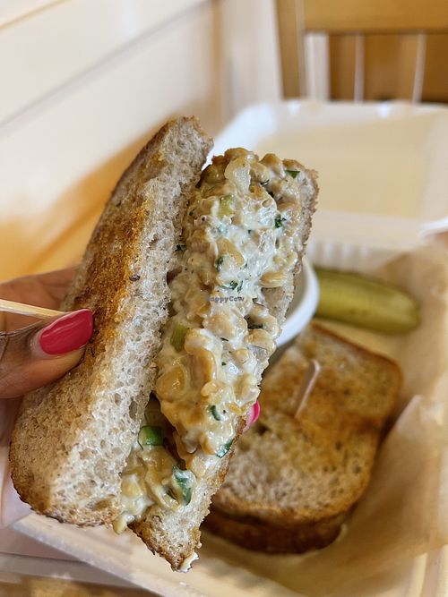 Tu-No Melt sans cheese  #Veganuary at Cafe Manna in Brookfield