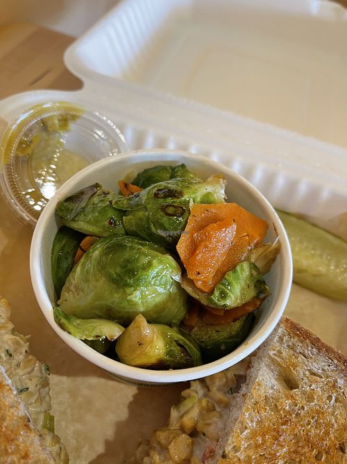 Brussels Sprouts  #Veganuary at Cafe Manna in Brookfield